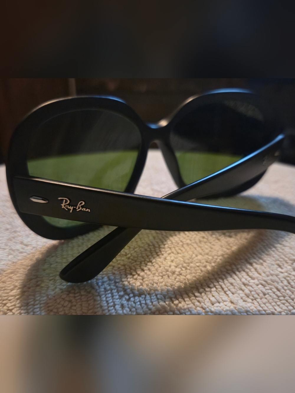 RayBan Jackie Ohh II 4098 Black Frame Blue Lens Women's Sunglasses - Picture 6 of 9